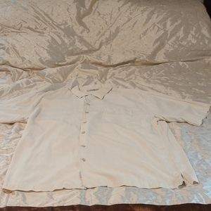Tommy Bahama mens casual shirt cream